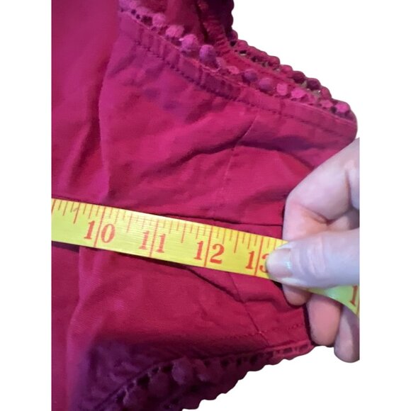 Loft Outlet Womens Running Shorts XL Pom-Pom Trim Elastic Waist pink - Picture 9 of 10